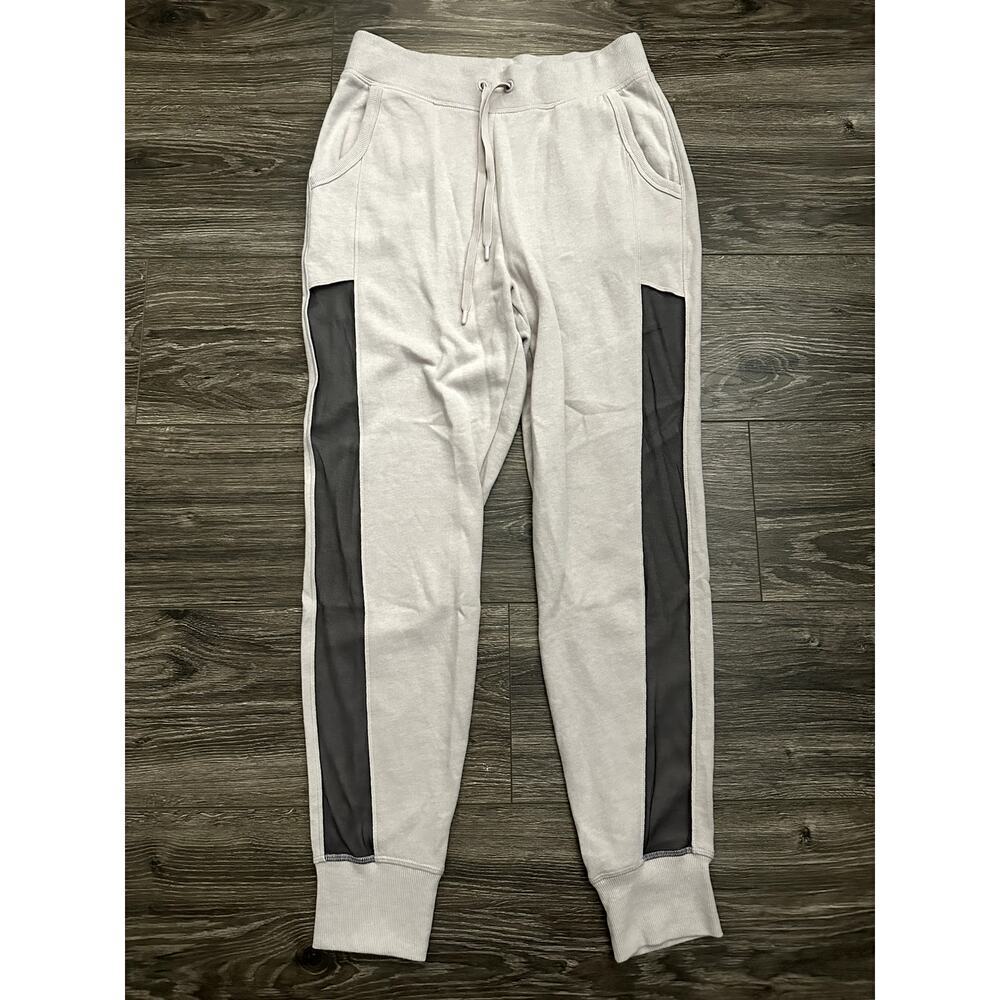 Victoria Sport Ankle Tapered Sweatpants Mesh Stripe Women’s Size S